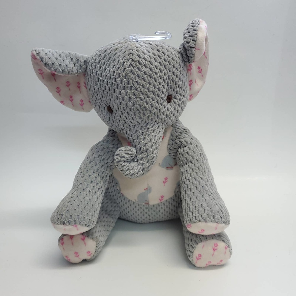Bunnies by the Bay Chenille Gray Elephant Plush 2019